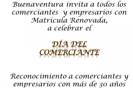 Invitación de la Cámara de Comercio de Buenaventura a celebrar el día del comerciante