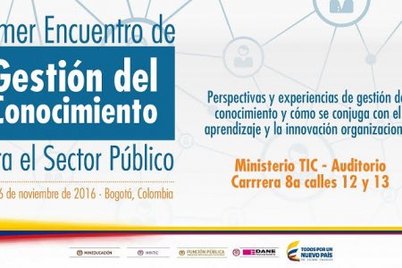 Bogotá será sede del Primer Encuentro de Gestión del Conocimiento para el Sector Público