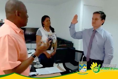 Alcalde posesionó a Silvio Jair Alegría Fernández como el nuevo gerente de la ESE Distrital Luis Ablanque de La Plata