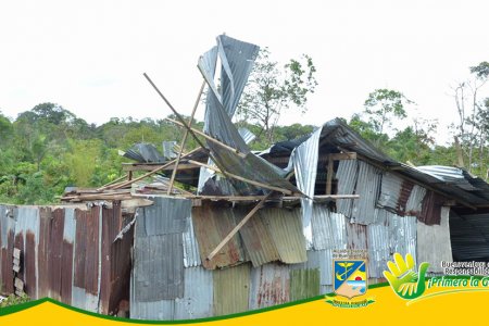 Vendaval afectó 37 viviendas y arrasó con cultivos de la vereda Las Palmeras del corregimiento Ocho en Buenaventura