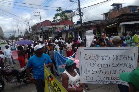 Se realizó marcha para pedir cumplimiento de acuerdos del paro cívico en Buenaventura