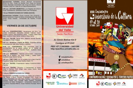Todo listo para el XIII Encuentro Universitario de la Cultura en la Universidad del Valle Sede Pacífico