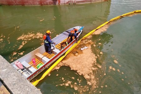 Dimar participó en simulacro por derrame de hidrocarburos en la Sociedad Portuaria Buenaventura