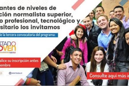 Inician inscripciones para hacer prácticas laborales en el Estado colombiano en 2018