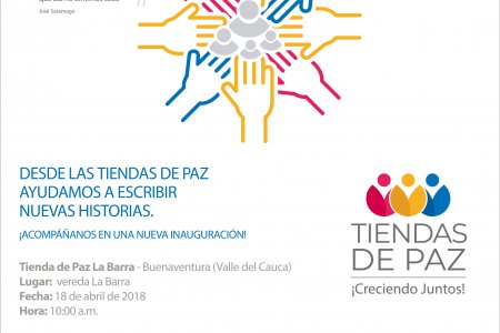 En el Consejo Comunitario de La Barra en Buenaventura se da apertura a la Tienda de Paz número 39