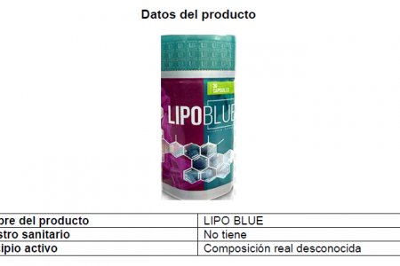 Secretaría de Salud informa de alerta sanitaria sobre “Lipo Blue”, producto fraudulento según el Invima