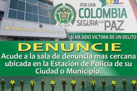 La Policía Nacional invita a la comunidad a “denunciar”