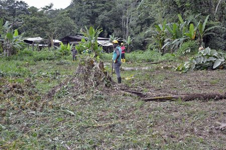 Comenzó la construcción de cancha múltiple en San Cipriano