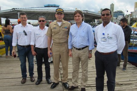 El Superintendente de Puertos y Transporte estuvo de visita en Buenaventura supervisando el muelle turístico