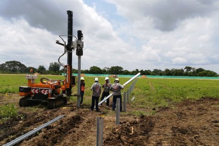 Celsia empezó hincado de estructuras para montaje de los paneles en granja solar en el departamento de Bolívar