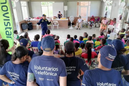 Voluntarios Telefónica llevaron alegría a ni&ntilde;os de Punta Soldado en Buenaventura