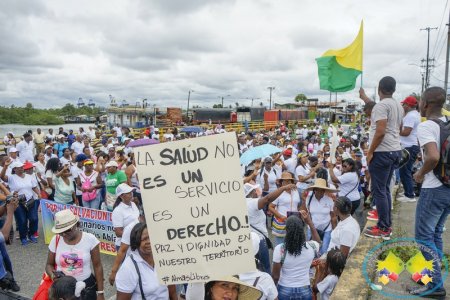 Se realizó la marcha para exigir una mejor prestación del servicio de salud en Buenaventura