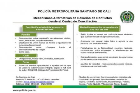 La Policía Nacional invita a la jornada integral de conciliación