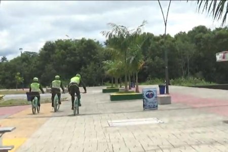 Con bicipatrullas la Policía busca reforzar la seguridad en el Malecón y Calle 1 de la zona céntrica de Buenaventura