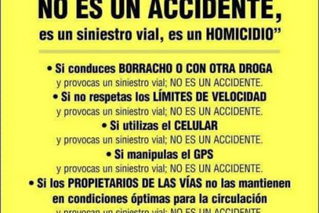 Las víctimas de siniestros viales son una prioridad para el Gobierno nacional