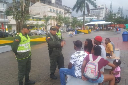 Unidades policiales estuvieron socializando el artículo 140 del Código Nacional de Policía