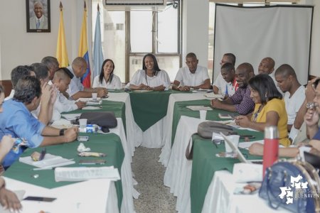 La Alcaldesa Encargada de Buenaventura sostuvo reunión con los miembros del Comité Ejecutivo del Paro Cívico