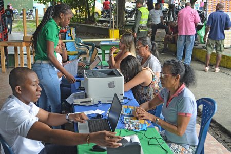 La cámara móvil llegó hasta el barrio La Independencia