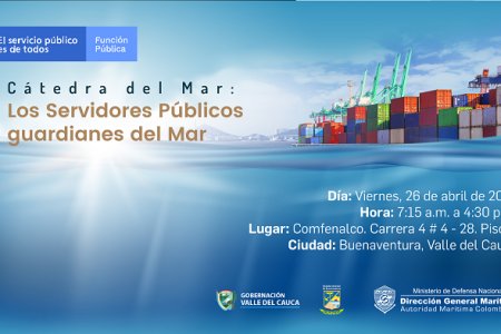 Servidores públicos de Buenaventura y del Valle del Cauca, a inscribirse en la cuarta Cátedra del Mar