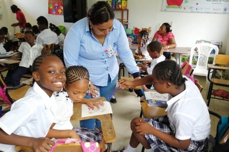 Ni&ntilde;os de la vereda La Brea reiteran compromiso de cuidar el agua