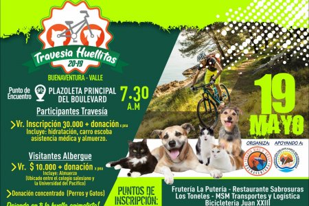 Gran Travesía Huellitas pro alimento para perro en este albergue