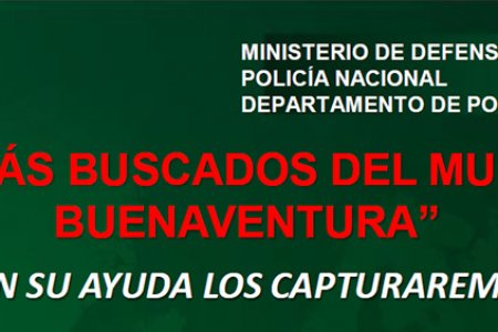 La Policía presentó el cartel de los más buscados en el Distrito Especial de Buenaventura