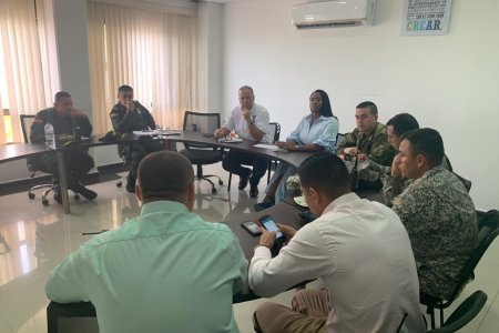 La alcaldesa Maby les reiteró a los representantes de la Fuerza Pública el compromiso que deben tener para restablecer el orden público en la ciudad