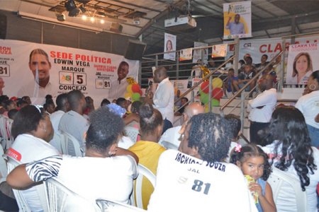 En el lanzamiento de su campaña al Concejo, Edwin Vega anunció su apoyo a la candidatura de Jaime Marinez Quiñones, a la Alcaldía de Buenaventura