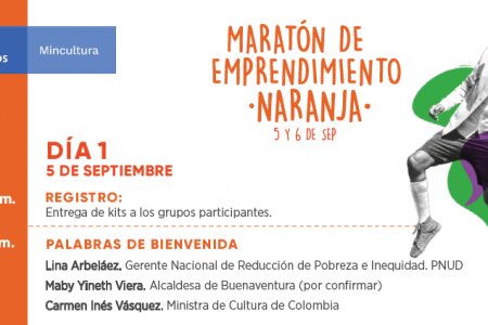 La Maratón de Emprendimiento Naranja, del Ministerio de Cultura, llega a Buenaventura a potenciar las industrias creativas y culturales