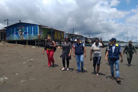 La Alcaldía Distrital de Buenaventura busca mitigar riesgos ante la erosión costera en La Bocana y Piangüita