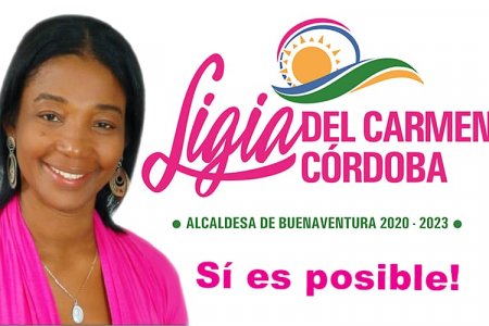 Líderes comunales presentes con Ligia del Carmen