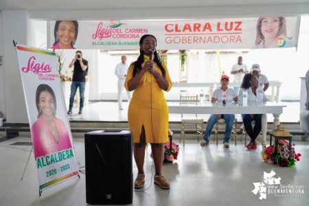 Clara Luz Roldán y Ligia del Carmen Córdoba reafirmaron su compromiso con los adultos mayores de Buenaventura