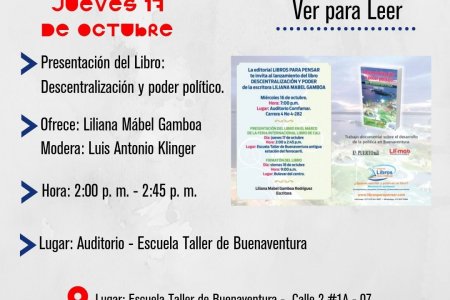 Continúa la programación del Festival del Libro y la Lectura en Buenaventura