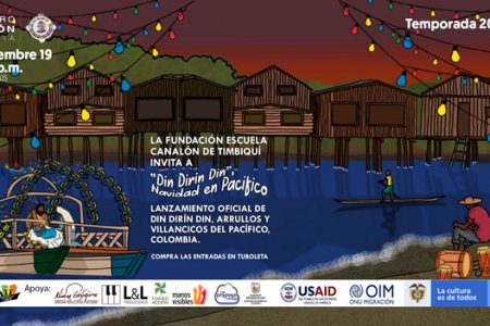 La Escuela Canalón de Timbiquí llega al Teatro Colón con su producción de villancicos Din Dirín Din