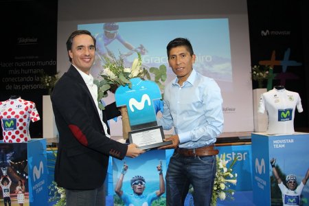 Movistar Colombia rindió emotivo homenaje a Nairo Quintana