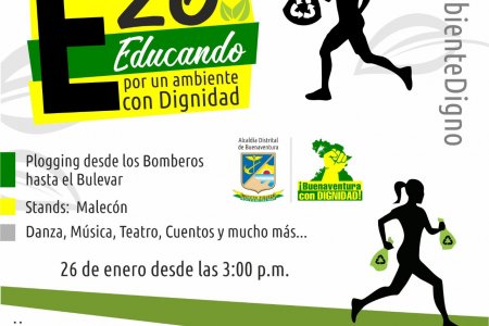 Participa en la carrera atlética Plogging E26