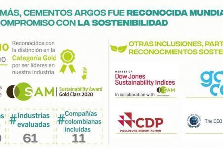 Medalla de oro para Cementos Argos por su gestión en sostenibilidad
