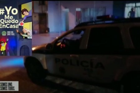 La Policía Nacional sigue concientizando a la comunidad bonaverense para que cumpla con el aislamiento preventivo obligatorio #YoMeQuedoEnCasa