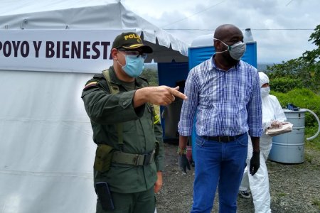 El Alcalde Distrital supervisó controles sanitarios en la entrada a Buenaventura