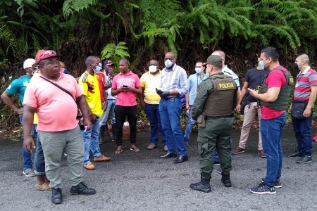 Habitantes de la vía al Bajo Calima tendrán controles sanitarios para mitigar COVID-19