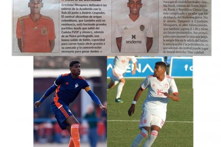 Padres oriundos de Buenaventura y del Chocó están orgullosos por su hijo quien hace parte de la Selección de España de Fútbol Sub-15