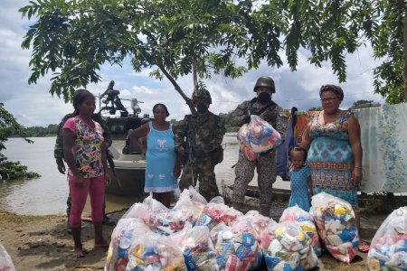 Comunidades del Litoral del San Juan, Chocó, recibieron ayudas humanitarias