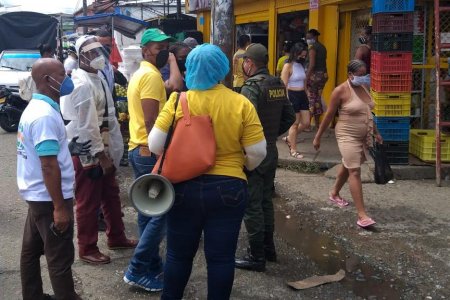 Se realizó operativo de control y vigilancia en la galería de Bellavista en Buenaventura