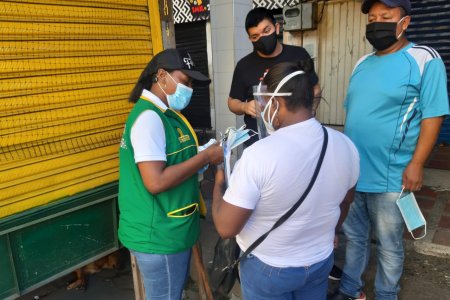 La Alcaldía Distrital de Buenaventura realizó cerco epidemiológico en zona comercial y residencial de Pueblo Nuevo