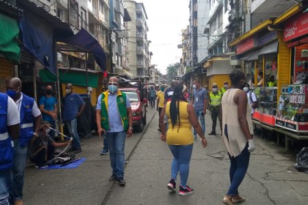 La Alcaldía Distrital de Buenaventura intervino el sector peatonal y comercial de Pueblo Nuevo