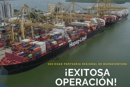 La Sociedad Portuaria Buenaventura inició agosto ateniendo dos buques Post Panamax