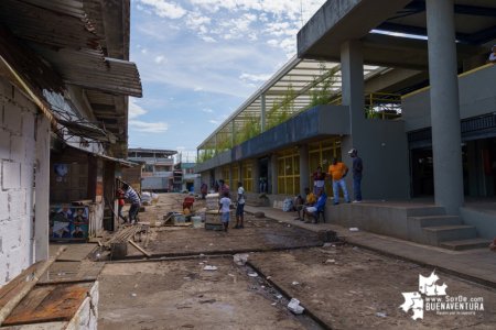 Avanza a buen ritmo la desafectación de los alrededores de la plaza de mercado José Hilario López de Pueblo Nuevo