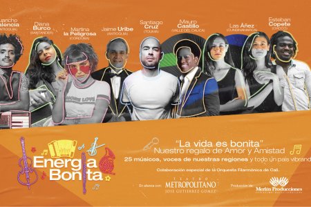 25 artistas colombianos, el Teatro Metropolitano y Celsia se unen para cantar nueva versión de la emblemática canción "La vida es Bonita" para celebrar el mes del Amor y la Amistad