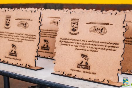 Jóvenes bonaverenses fueron exaltados por el trabajo comunitario realizado para el bienestar de su comunidad