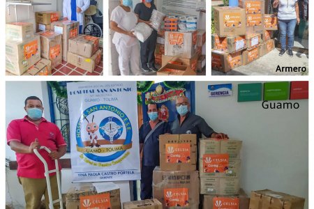 35 hospitales de Tolima y Valle recibieron de Celsia más de 143.000 insumos de bioprotección